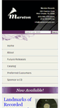 Mobile Screenshot of marstonrecords.com